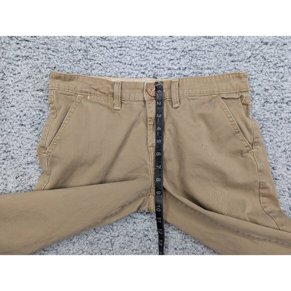 Y2K Levis Wide Leg Capris Size 6 Boho Preppy 90s Canvas Cali Skater Retro Brown - Picture 10 of 13